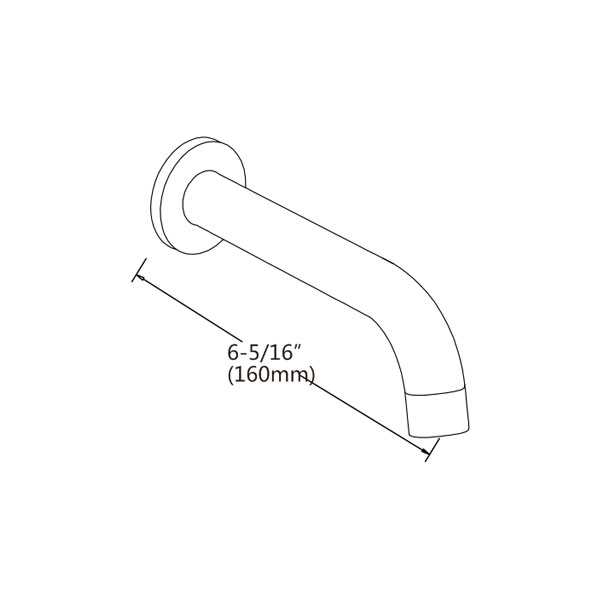 La Pre Wall Spout Drawing