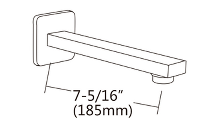 Rotto Wall Spout Drawing
