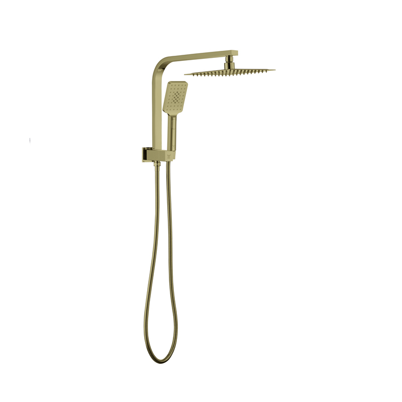 Rotto Twin Shower Brushed Gold Perth